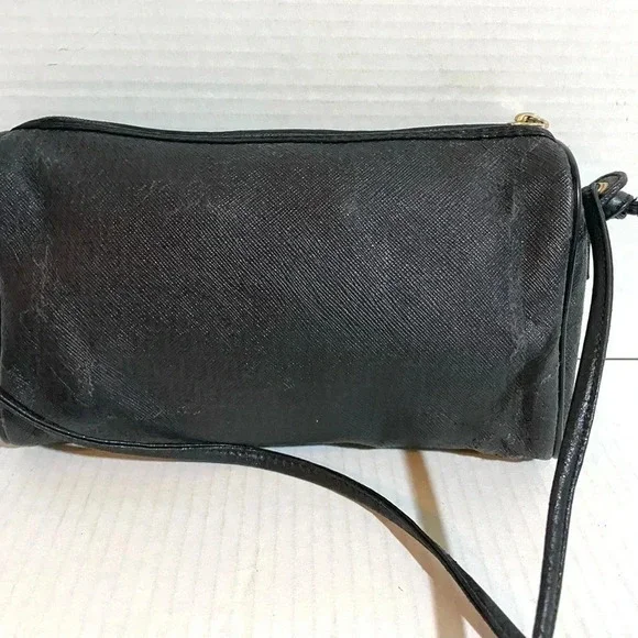 Fendi vintage black canvas distressed crossbody handbag - Picture 2 of 13